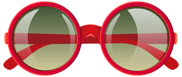 This png image - Cute Red Sunglasses PNG Clipart Image, is available for free download