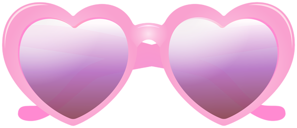This png image - Pink Heart Sunglasses PNG Clipart, is available for free download