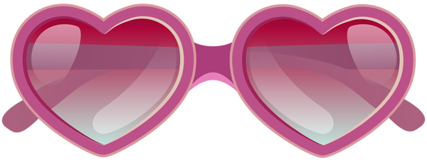 This png image - Pink Heart Sunglasses PNG Clipart Image, is available for free download