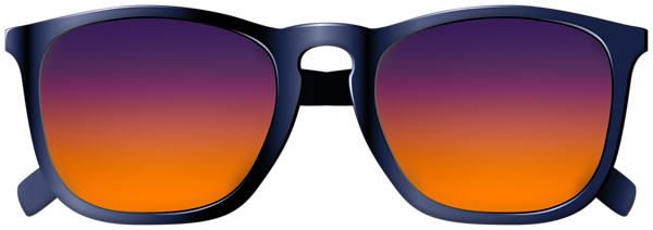 This png image - Sunset Colors Sunglasses Transparent Image, is available for free download