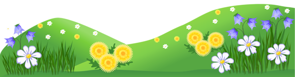 This png image - Grass Ground with Flowers Clipart, is available for free download