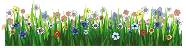 This png image - Grass Ground with Flowers PNG Picture, is available for free download