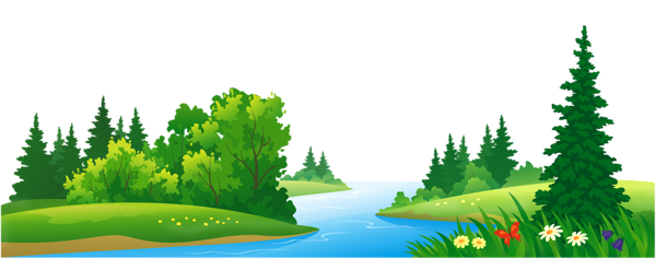 This png image - Grass Lake and Trees Transparent PNG Clipart, is available for free download