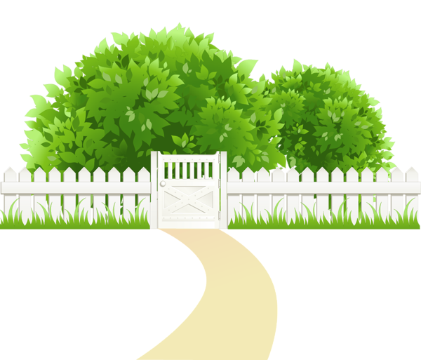 This png image - Path with Fence and Trees Transparent PNG Clipart, is available for free download