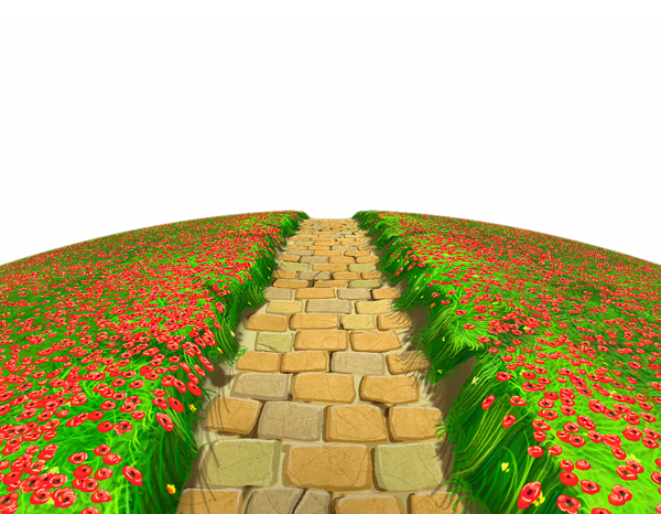 This png image - Stone Path with Flowers Ground PNG Clipart, is available for free download