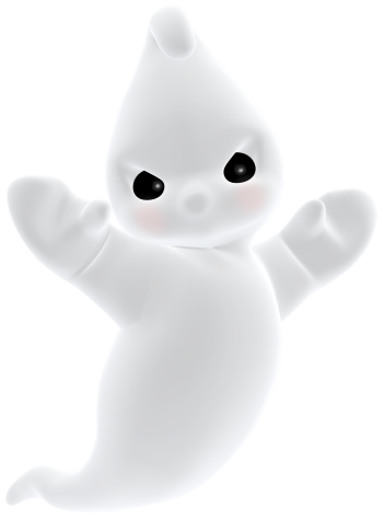 This png image - 3D Angry Cute Ghost PNG Clipart, is available for free download