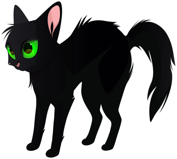 This png image - Black Cat PNG Transparent Clipart, is available for free download
