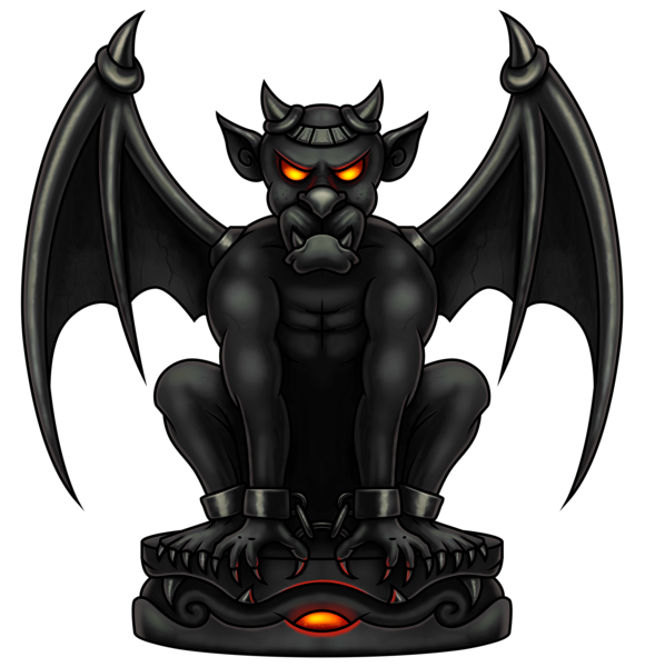 This png image - Black Gargoyle PNG Clipart Image, is available for free download