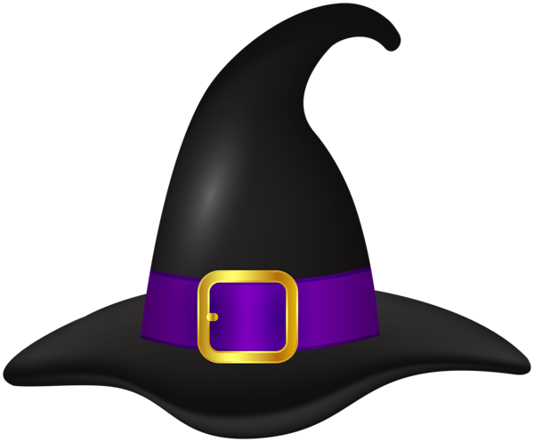 This png image - Black Halloween Witch Hat PNG Clipart, is available for free download