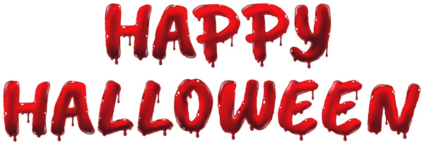 This png image - Bloody Happy Halloween PNG Clipart, is available for free download