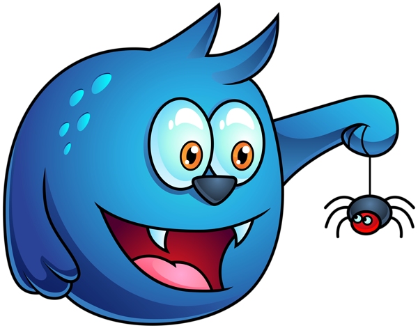 This png image - Blue Halloween Monster PNG Clipart Image, is available for free download