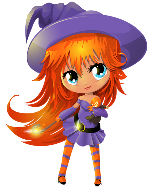 This png image - Cute Witch Transparent PNG Clipart, is available for free download