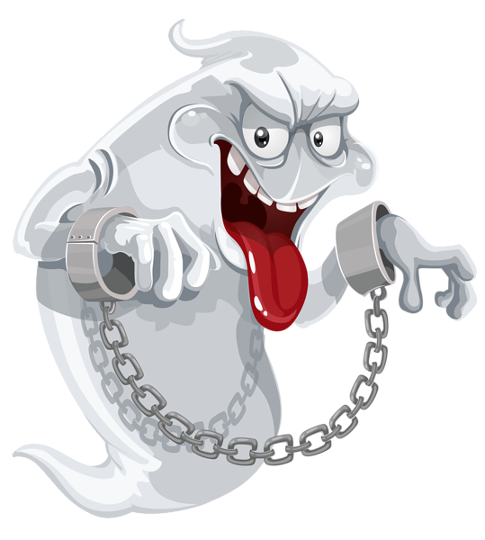 This png image - Evil Ghost with Chains PNG Clipart Image, is available for free download