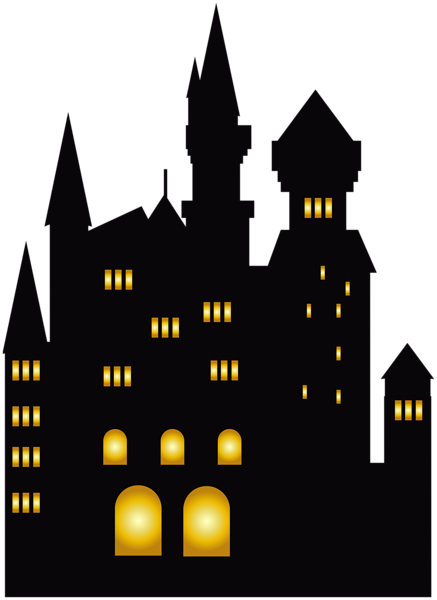 This png image - Halloween Black Castle Clip Art Image, is available for free download