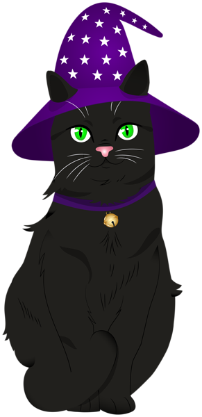 This png image - Halloween Black Cat PNG Clipart, is available for free download