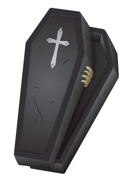 This png image - Halloween Black Coffin PNG Picture, is available for free download