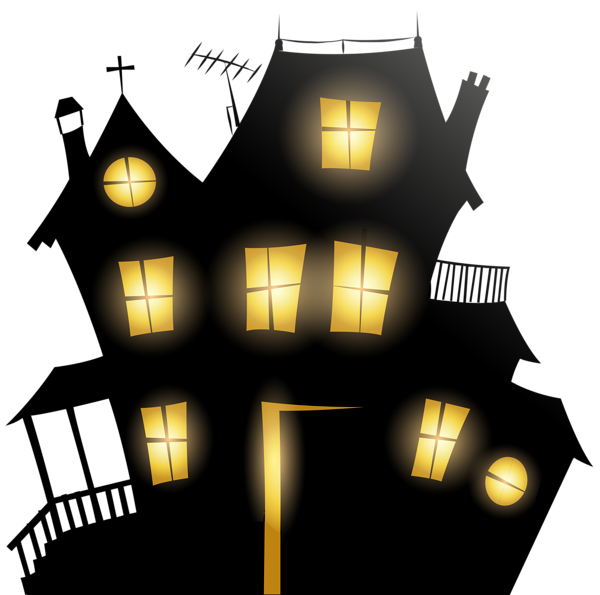 This png image - Halloween Black House PNG Clip Art Image, is available for free download