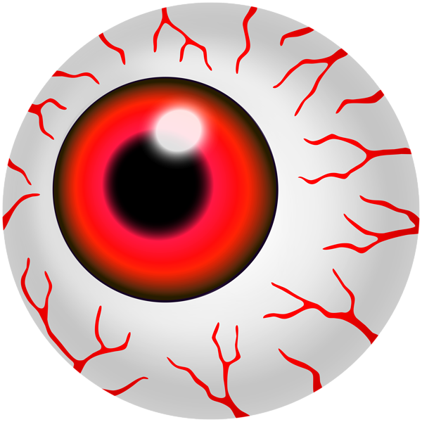 This png image - Halloween Eyeball Red PNG Clipart, is available for free download