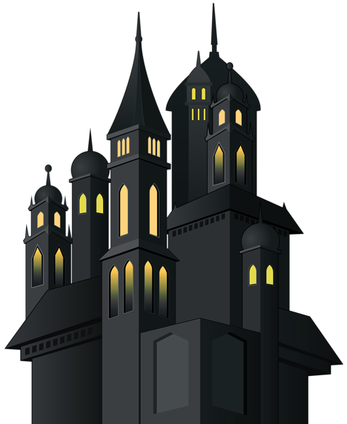 This png image - Halloween Haunted Castle PNG Clip Art Image, is available for free download