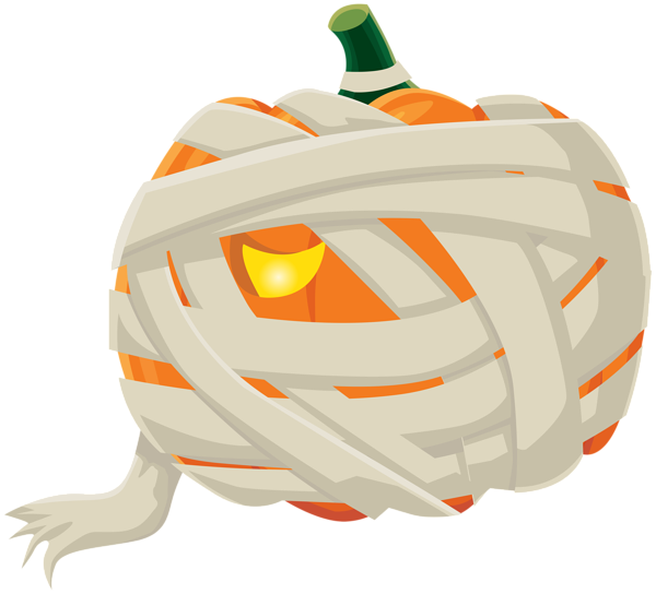 This png image - Halloween Mummy Pumpkin PNG Clip Art Image, is available for free download