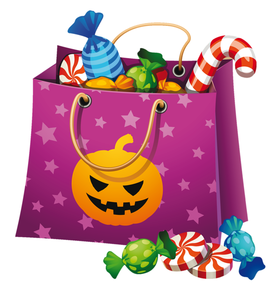 This png image - Halloween PNG Candy Bag Clipart, is available for free download