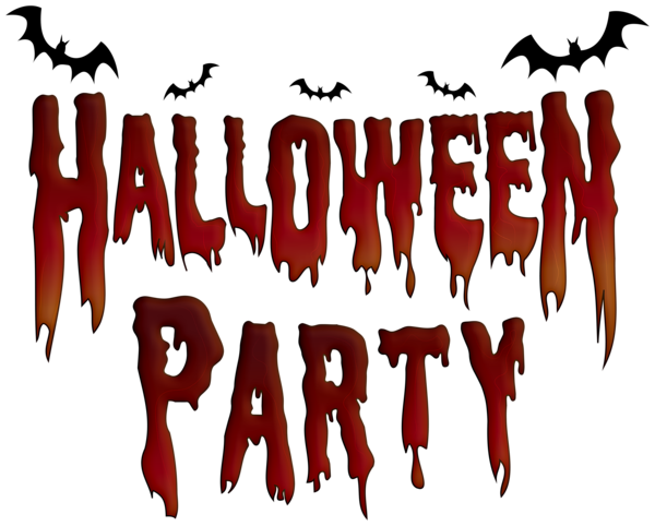 This png image - Halloween Party Text Decor PNG Clipart, is available for free download