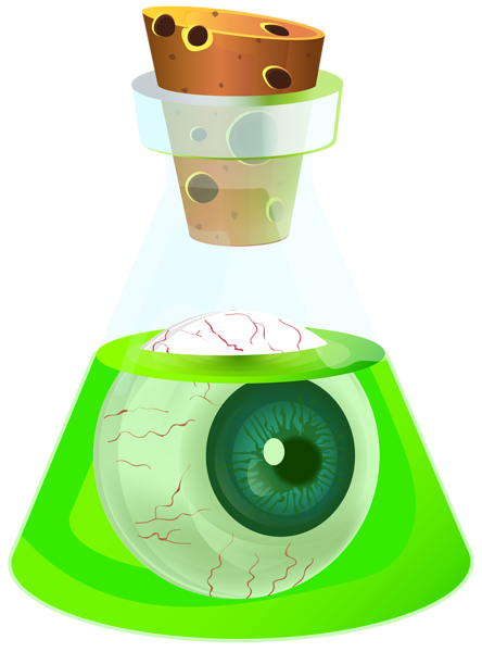 This png image - Halloween Poison Potion with Eyeball Transparent PNG Image, is available for free download