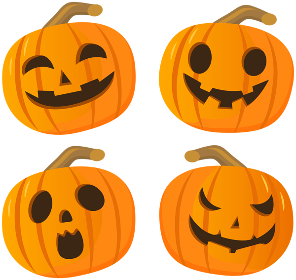 This png image - Halloween Pumpkin Set PNG Clip Art Image, is available for free download