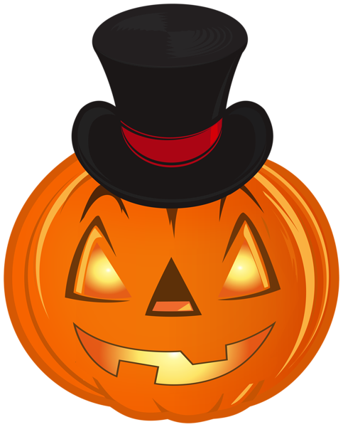 This png image - Halloween Pumpkin with Hat PNG Clipart, is available for free download