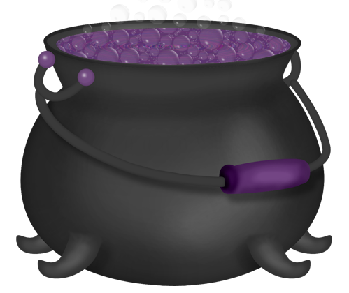 This png image - Halloween Purple Witch Cauldron Clipart, is available for free download
