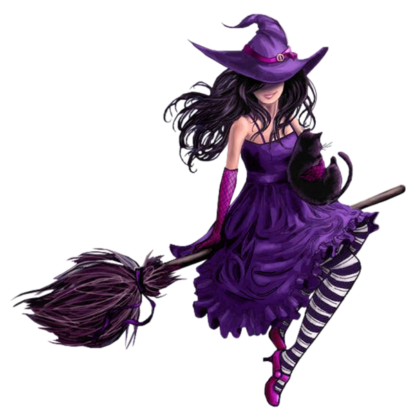 This png image - Halloween Purple Witch PNG Picture, is available for free download