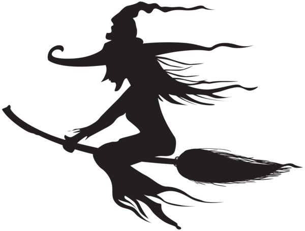 This png image - Halloween Witch Silhouette PNG Clip Art, is available for free download