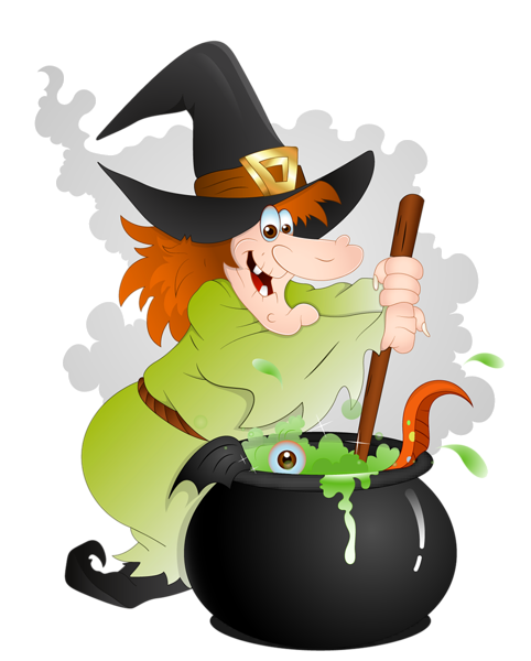 This png image - Halloween Witch with Cauldron PNG Clipart, is available for free download