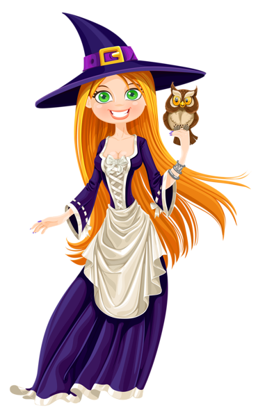 This png image - Halloween Witch with Owl PNG Clipart, is available for free download