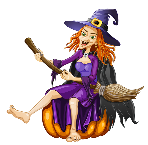 This png image - Halloween Witch with Pumpkin PNG Clipart, is available for free download