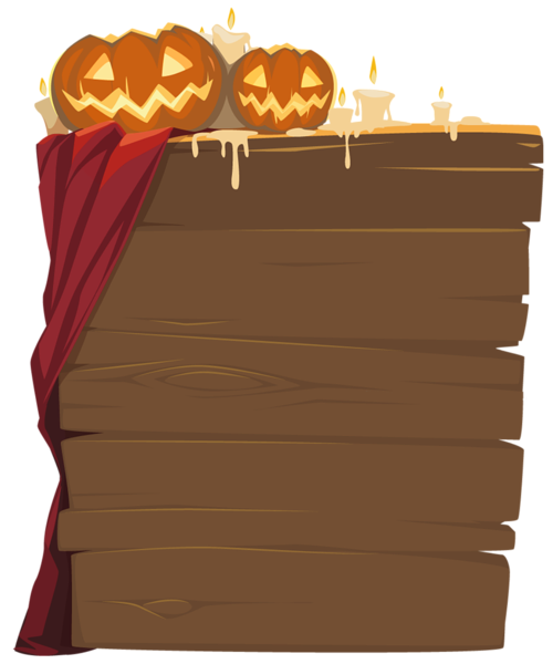 This png image - Halloween Wooden Decor PNG Clipart, is available for free download