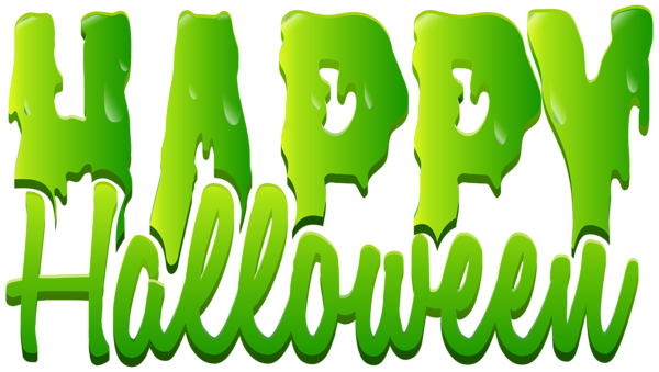 This png image - Happy Halloween Green Goo Sticky Slime Text PNG Clipart, is available for free download