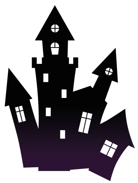 This png image - Haunted Black Scary House PNG Clipart, is available for free download