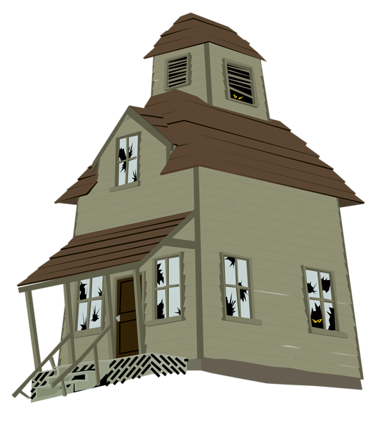 This png image - Haunted House PNG Vector Clipart, is available for free download