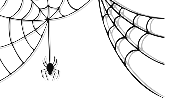 This png image - Haunted Spider and Web Clipart, is available for free download