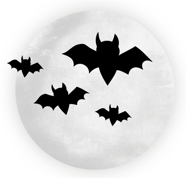 This png image - Large Transparent Moon with Bats Halloween Clipart, is available for free download