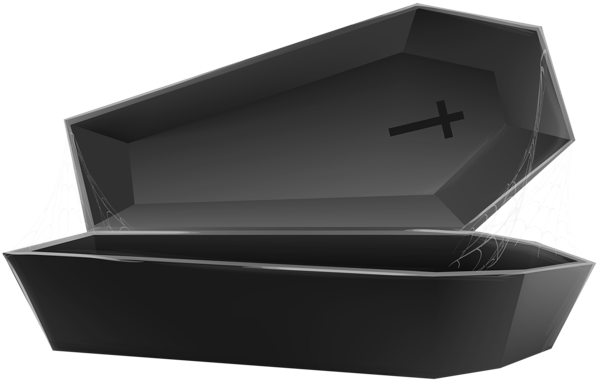 This png image - Open Coffin Black Transparent PNG Clip Art Image, is available for free download