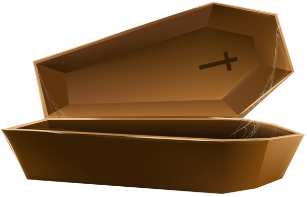 This png image - Open Coffin Brown Transparent PNG Clip Art Image, is available for free download
