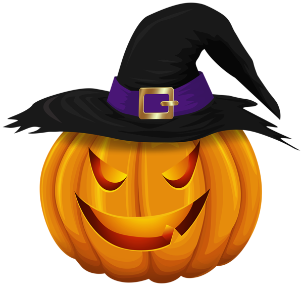 This png image - Pumpkin with Witch Hat PNG Clipart, is available for free download