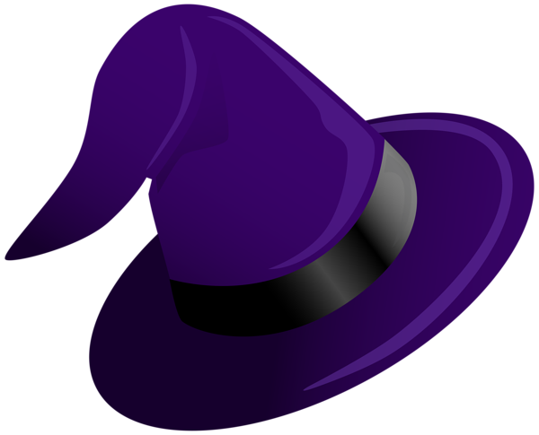 This png image - Purple Witch Hat PNG Clipart, is available for free download