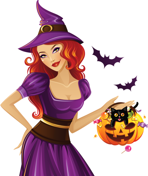 This png image - Purple Witch PNG Clipart, is available for free download