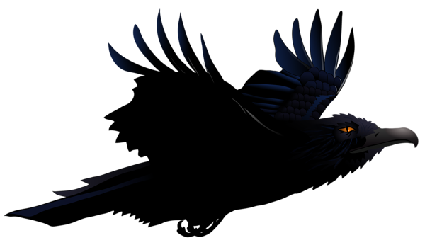 This png image - Raven PNG Vector Clipart Picture, is available for free download