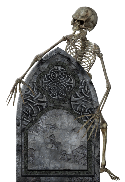 This png image - Skeleton with Tombstone Transparent Picture, is available for free download