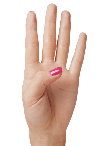 This png image - Hand Showing Four Fingers PNG Clipart Image, is available for free download