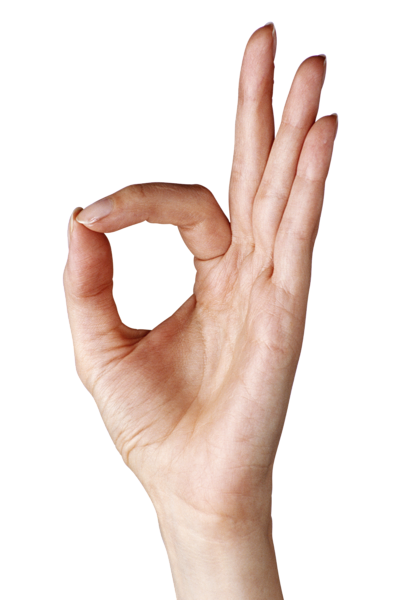 Hand Showing OK PNG Clipart Image | Gallery Yopriceville - High-Quality